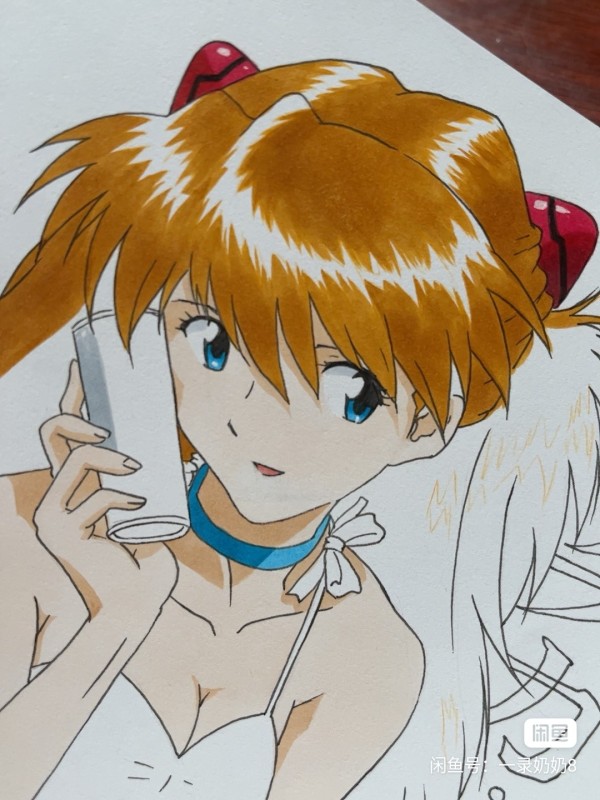 YiLu's EVA Asuka Langley Soryu Hot Sexy Hand drawing with marker