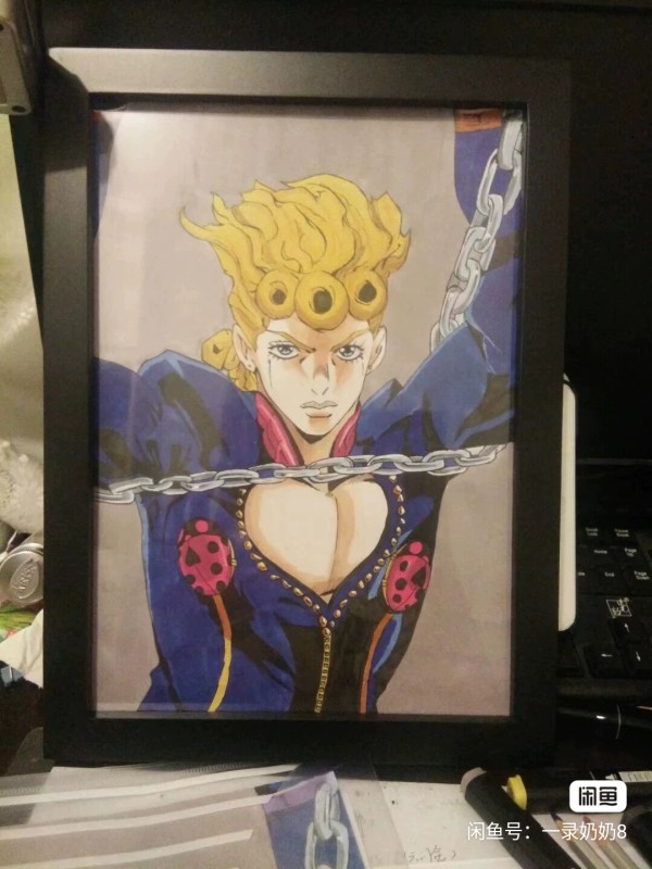 YiLu's JoJo's Bizarre Adventure Giorno Giovanna Hand drawing with marker