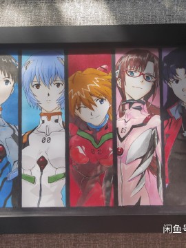 YiLu's EVA Family Portrait Hand drawing with marker