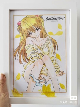 Oriental's EVA Asuka Langley Soryu Hot Sexy Hand drawing with marker 2