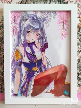 Oriental's Genshin Impact Keqing Hot Sexy Hand drawing with marker