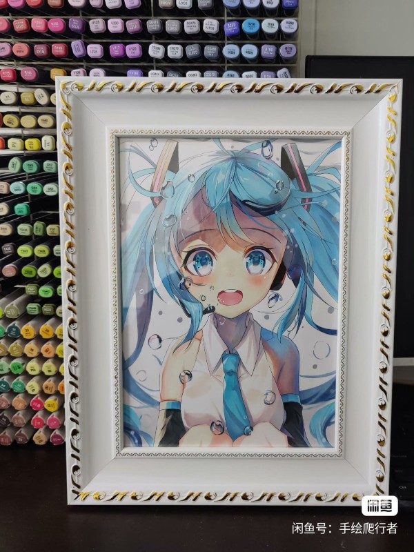 Crawler's Japanese anime girl Hot Sexy Hand drawing with marker