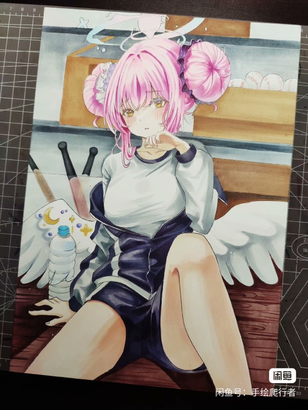 Crawler's Japanese anime girl Hot Sexy Hand drawing with marker
