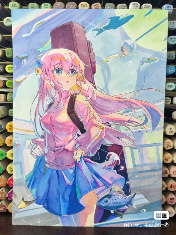 Crawler's Bocchi The Rock! Gotoh Hitori Hot Sexy Hand drawing with marker