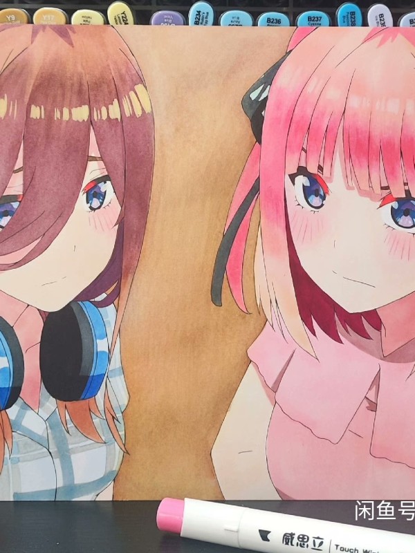 Crawler's Japanese anime girl Hot Sexy Hand drawing with marker