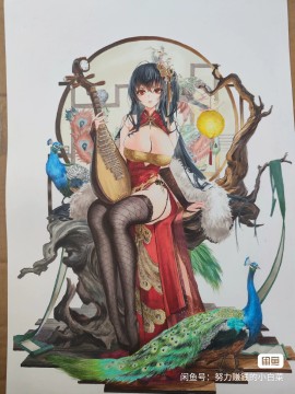BaiCai's Azur Lane IJN Taiho Hot Sexy hand drawing with marker