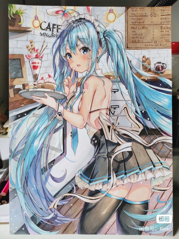 Neko's Hatsune Miku Hot Sexy Hand drawing with marker
