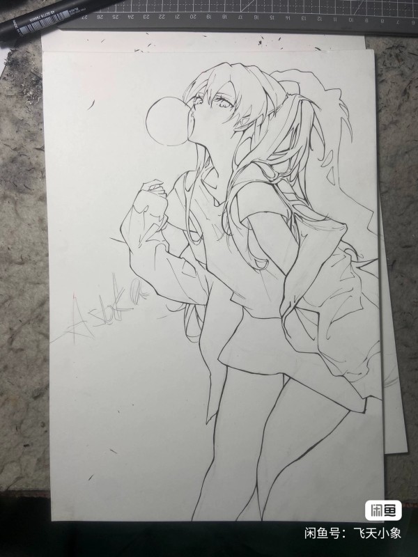 Dumbo's Yoneyama Mai EVA Asuka Langley Soryu Hot Sexy Hand drawing with marker
