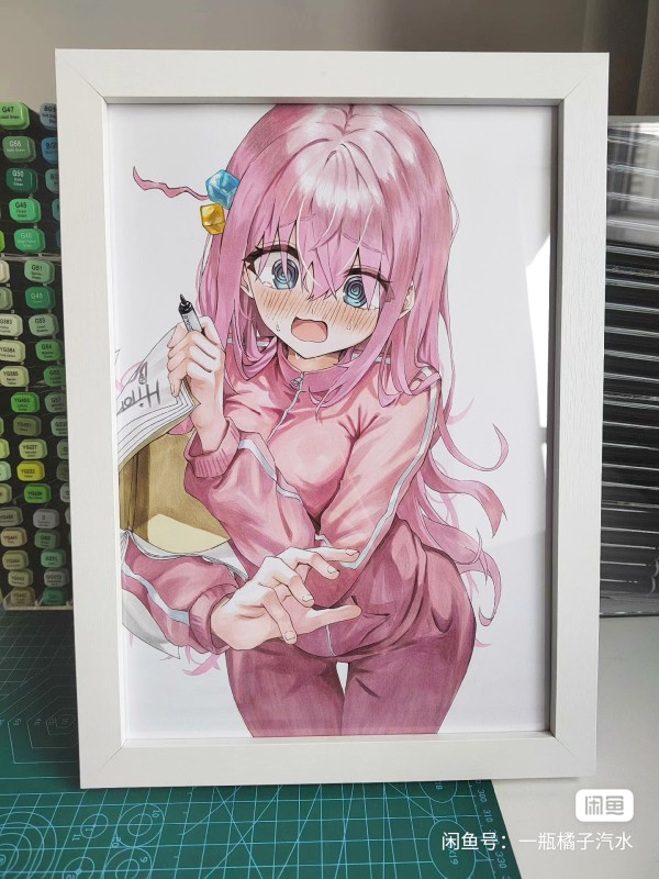 WuYue's Bocchi The Rock! Gotoh Hitori Hot Sexy Hand drawing with marker