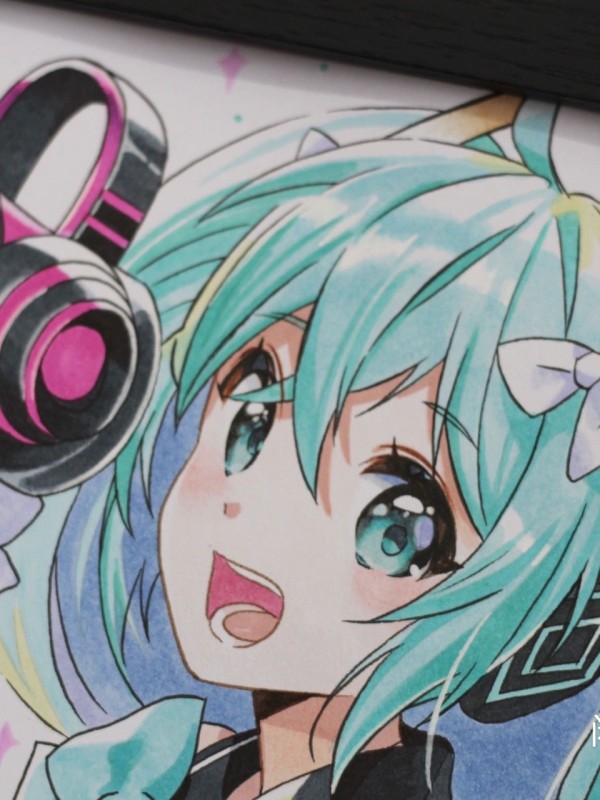 JYUMONJI's Hatsune Miku Hot Sexy Hand drawing with marker
