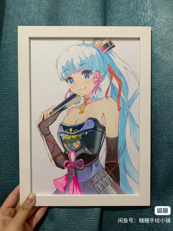 Suger's Genshin Impact Kamisato Ayaka Hot Sexy Hand drawing with marker