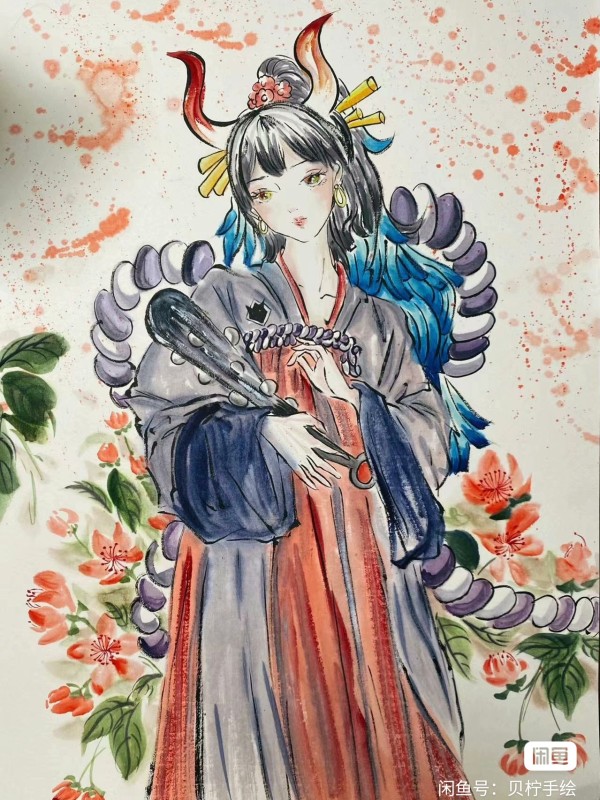 Beining's ONE PIECE Yamato in Han costume Chinese painting