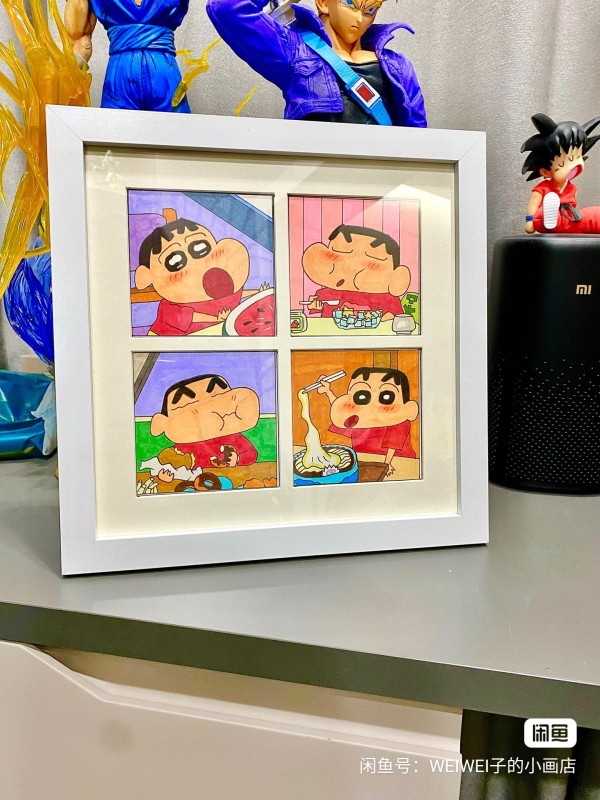 WEIWEI's Crayon Shin-chan GRID Hand drawing with marker