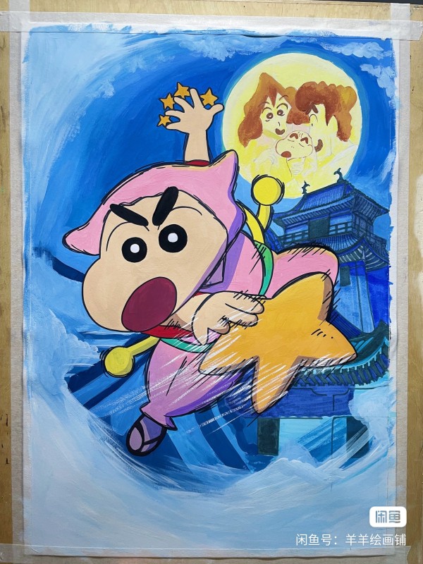 YANGYANG's Crayon Shin-chan 2022 MOVIE Hand drawing with marker