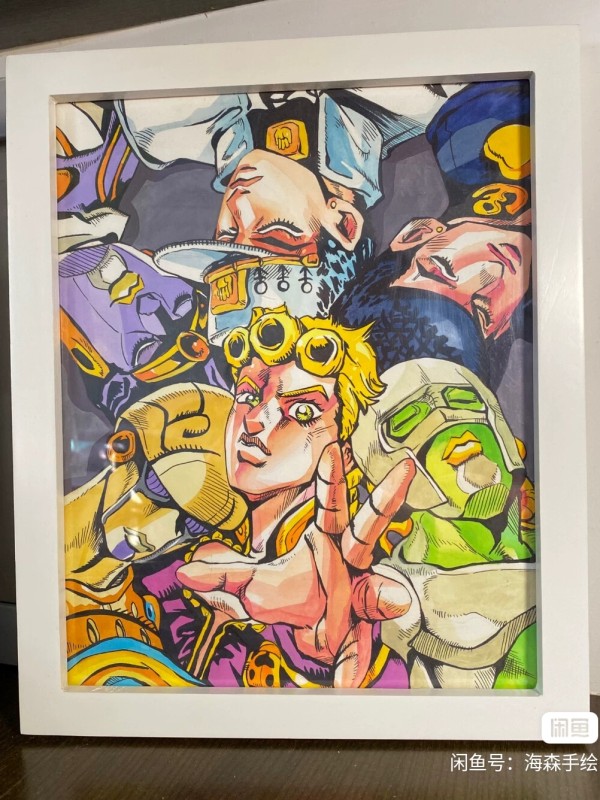 Haisen's JoJo's Bizarre Adventure Family Portrait Watercolor Painting