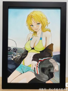 Happy's Motorgirl Hot Sexy Hand drawing with marker