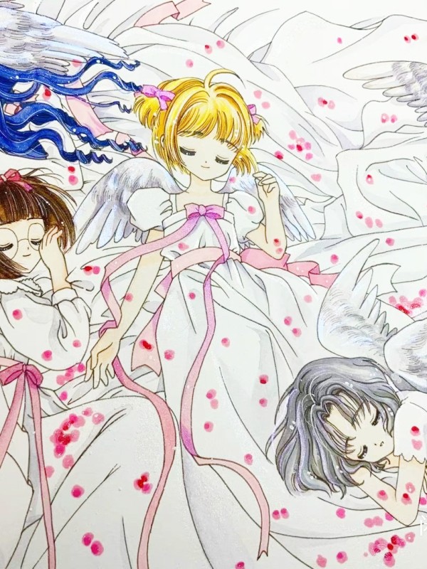 LuvDream's Card Captor Sakura Family Portrait Hot Sexy Watercolor Painting
