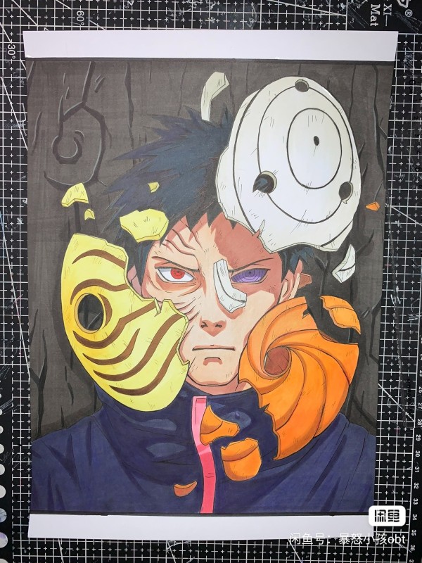 Obt's NARUTO Uchiha Obito Hand drawing with marker