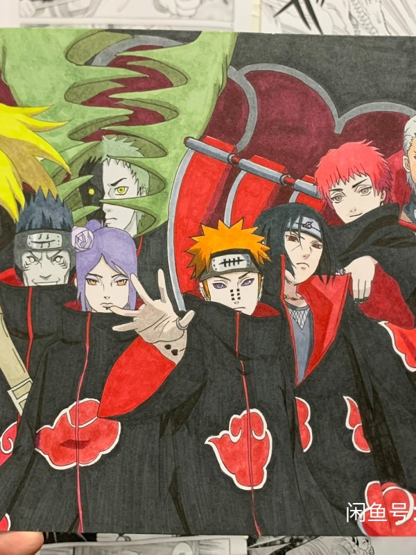 Obt's NARUTO Family Portrait Hand drawing with marker