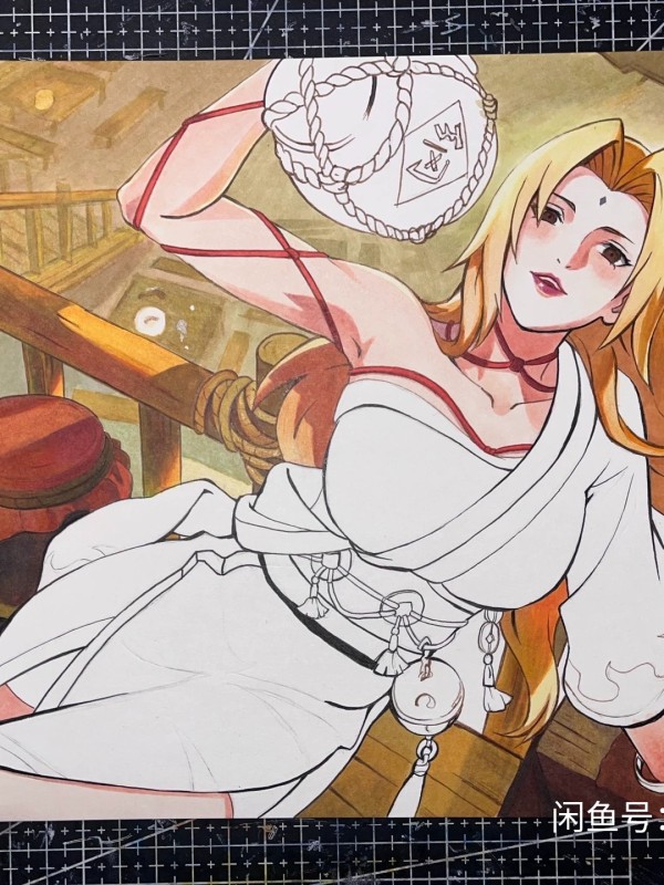 Obt's NARUTO Tsunade Hot Sexy Hand drawing with marker