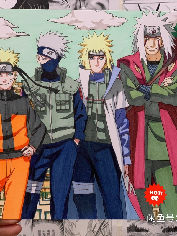 Obt's NARUTO Family Portrait Hand drawing with marker