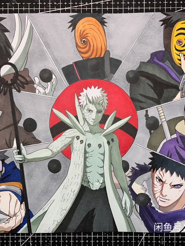 Obt's NARUTO Family Portrait Hand drawing with marker