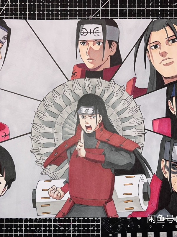 Obt's NARUTO Family Portrait Hand drawing with marker