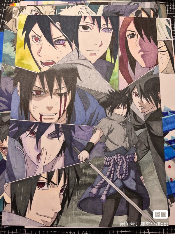 Obt's NARUTO Family Portrait Hand drawing with marker