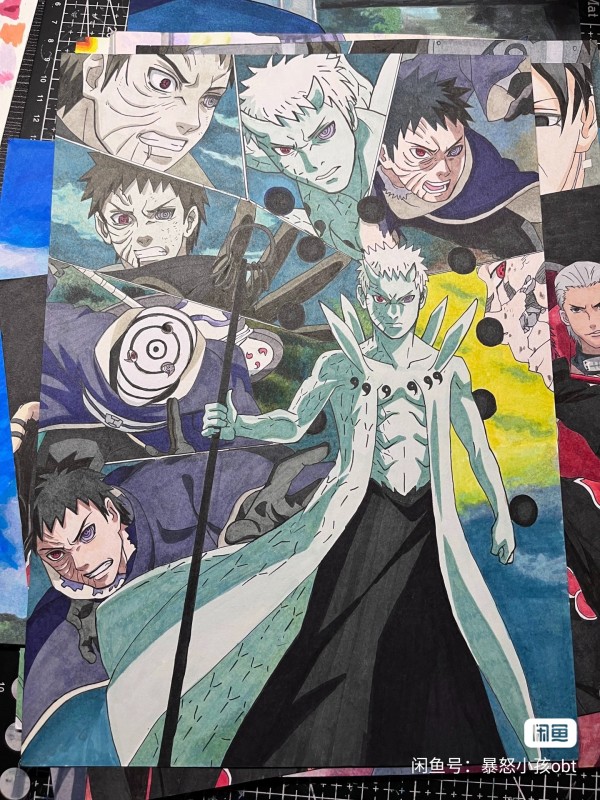 Obt's NARUTO Family Portrait Hand drawing with marker