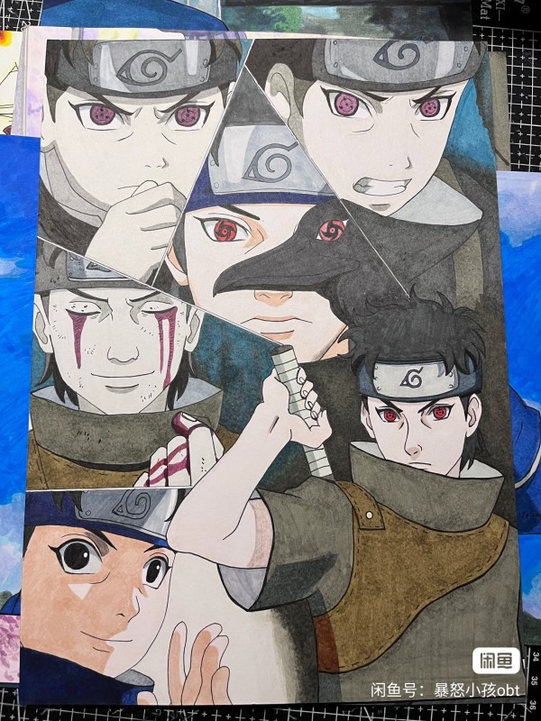 Obt's NARUTO Family Portrait Hand drawing with marker