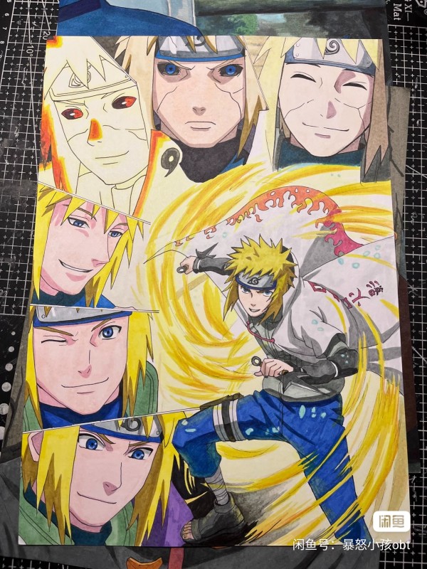 Obt's NARUTO Family Portrait Hand drawing with marker
