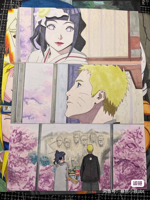 Obt's NARUTO Family Portrait Hand drawing with marker