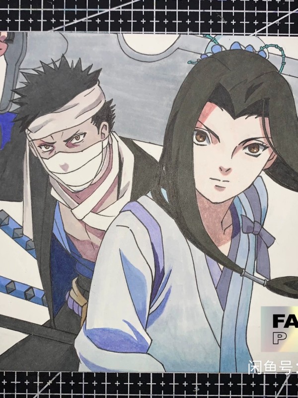 Obt's NARUTO Family Portrait Hand drawing with marker