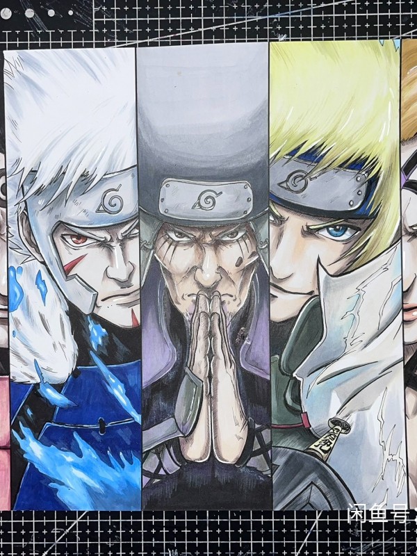 Obt's NARUTO Family Portrait Hand drawing with marker