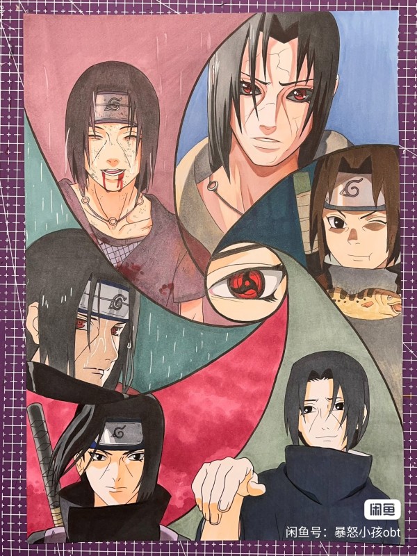 Obt's NARUTO Family Portrait Hand drawing with marker