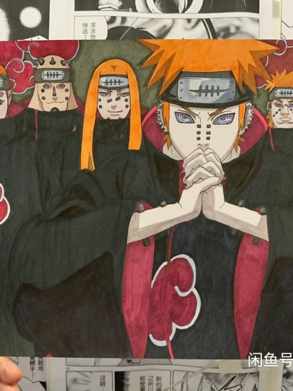 Obt's NARUTO Family Portrait Hand drawing with marker
