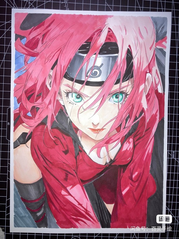 BaiLing's NARUTO Haruno Sakura Hot Sexy Hand drawing with marker