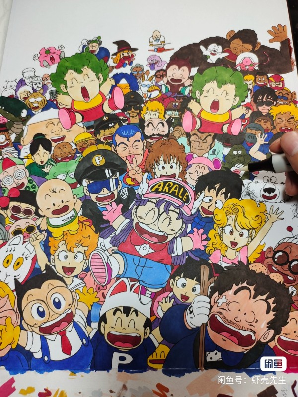 XiaKe's ARALE Family Portrait Hand drawing with marker