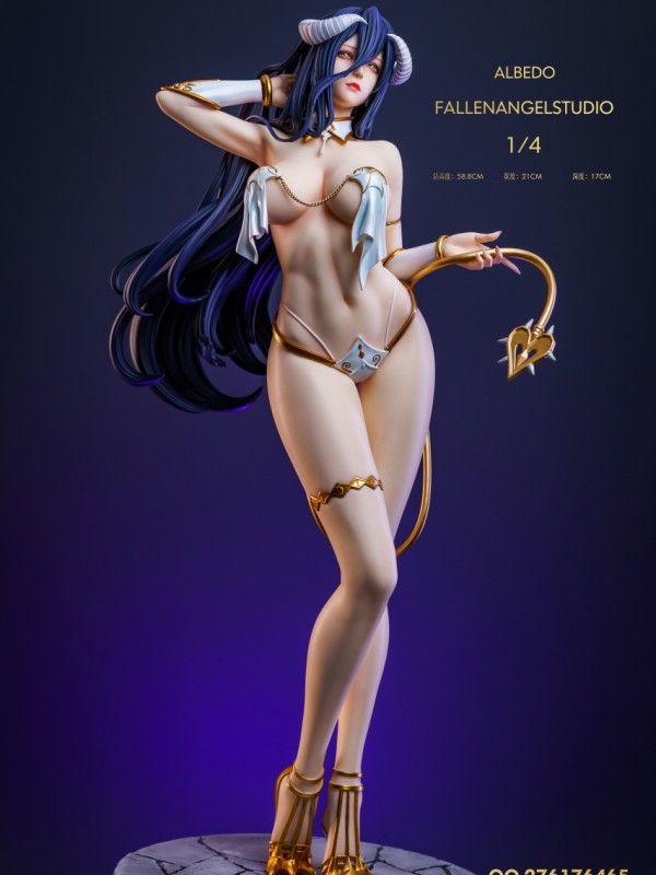 FA Studio Overload Bikini Series Albedo 1/4 Hot Sexy Statue Deluxe Ver. Cast Off